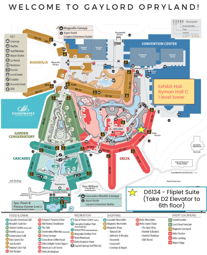 ILTACON 24 Fliplet Suite Map